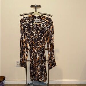 Stylish Women's Dress in Black and Brown